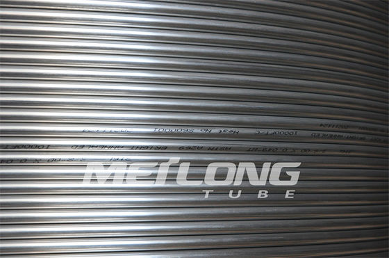 1/4 '' OD X 0.065 '' WT TP316L ท่อเส้นเลือดฝอยบางสายควบคุมไฮดรอลิก