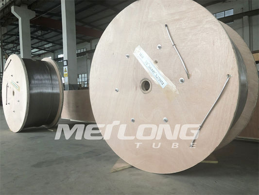 3/8 '' OD X 0.049 '' WT Capillary Coiled Tubing Duplex 2205 สแตนเลสสำหรับบ่อแก๊ส