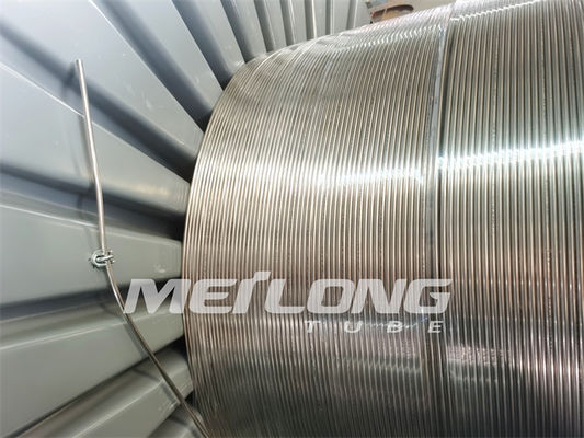 3/8 '' OD X 0.049 '' WT Capillary Coiled Tubing Duplex 2205 สแตนเลสสำหรับบ่อแก๊ส