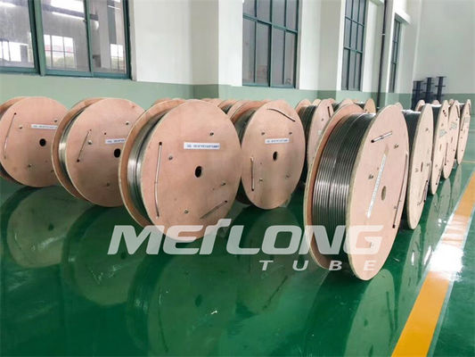 1/4 '' OD X 0.065 '' ท่อเบรกนิกเกิลทองแดงสายควบคุมไฮดรอลิก Incoloy 825