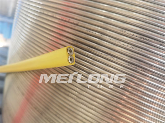 PVDF Encapsulated Ss Capillary Tube Control Line Flatpack สำหรับบ่อน้ำมันและก๊าซ