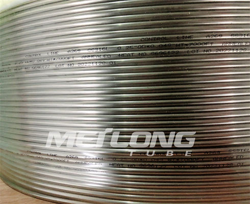 สายฉีดสารเคมีท่อโลหะผสมนิกเกิล ASTM B423 Inconel 625 825 Tubing