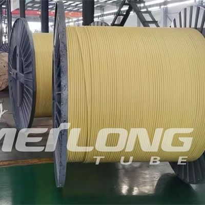 TP316L PVDF สายควบคุมแบบห่อหุ้ม Flatpack พร้อมท่อแรงดันสูงสองท่อ