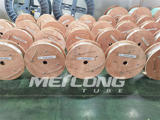 NACE MR0175 316L สายควบคุมไฮดรอลิกท่อเส้นเลือดฝอยสแตนเลสแบบไม่มีรอยต่อ