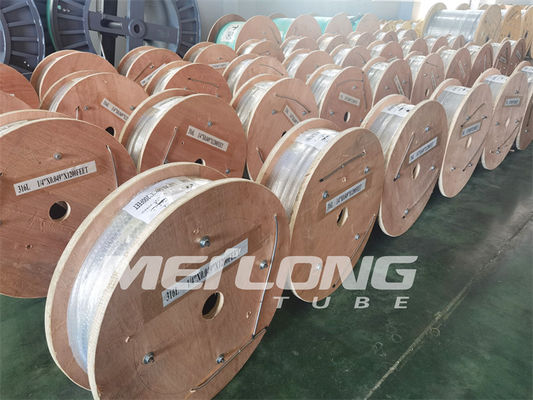 NACE MR0175 316L สายควบคุมไฮดรอลิกท่อเส้นเลือดฝอยสแตนเลสแบบไม่มีรอยต่อ