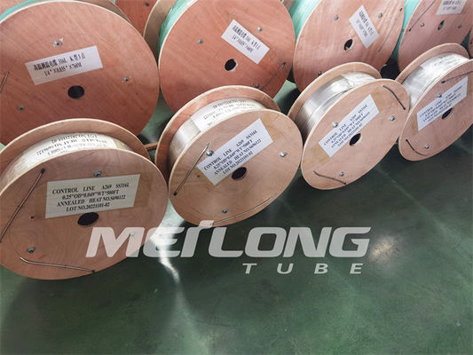 Duplex 2507 Hydraaling Steel Tube Coil ASTM A269 304 สายควบคุมท่อเส้นเลือดฝอยสแตนเลส