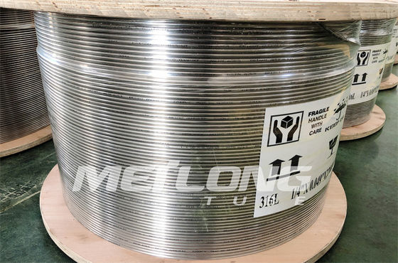 สายควบคุมไฮดรอลิก 0.125 นิ้ว ASTM B704 ท่อไฮดรอลิก SS 0.028 Psi