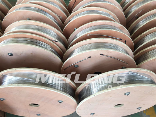 ท่อขดเส้นเลือดฝอย Downhole แบบอบอ่อนพร้อมข้อต่อปลอกโลหะ 1 2 คอยล์สแตนเลส