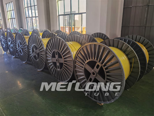 ท่อเส้นเลือดฝอยบางที่สะอาดสดใสสแตนเลส 316L ห่อหุ้ม 1 2 คอยล์สแตนเลส