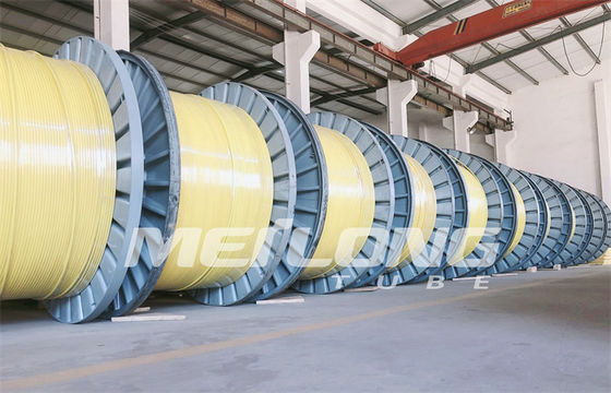 PVDF 12000M สายควบคุมแบบห่อหุ้มรอบท่อขดเส้นเลือดฝอยสี่เหลี่ยม