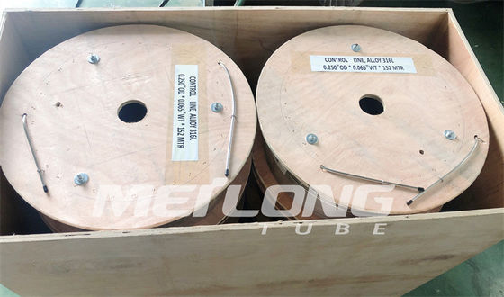 สแตนเลส 316L สายควบคุมเส้นฝอยท่อขด