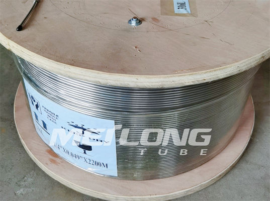 ASTM A789 สายควบคุมไฮดรอลิกอบอ่อน 1 2 ท่อคอยล์สแตนเลสสำหรับ Downhole