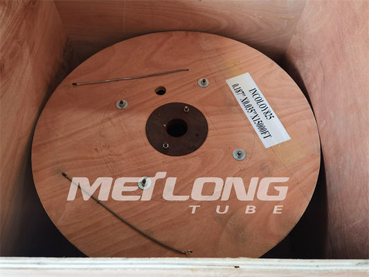 ASTM A789 SS ข้อต่อปลอกโลหะ SS ท่อไฮดรอลิกเส้นเลือดฝอยขด 10,000Psi