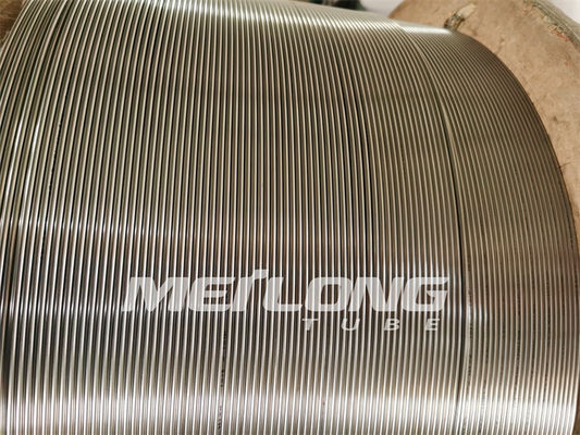 ASME S32750 ท่อโลหะผสมนิกเกิลความร้อนใต้พิภพสายควบคุมไฮดรอลิกพร้อมวงรีควบคุม