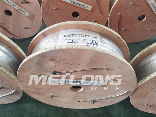 10,000psi Duplex 2507 ท่อความร้อนใต้พิภพสายควบคุมไฮดรอลิก